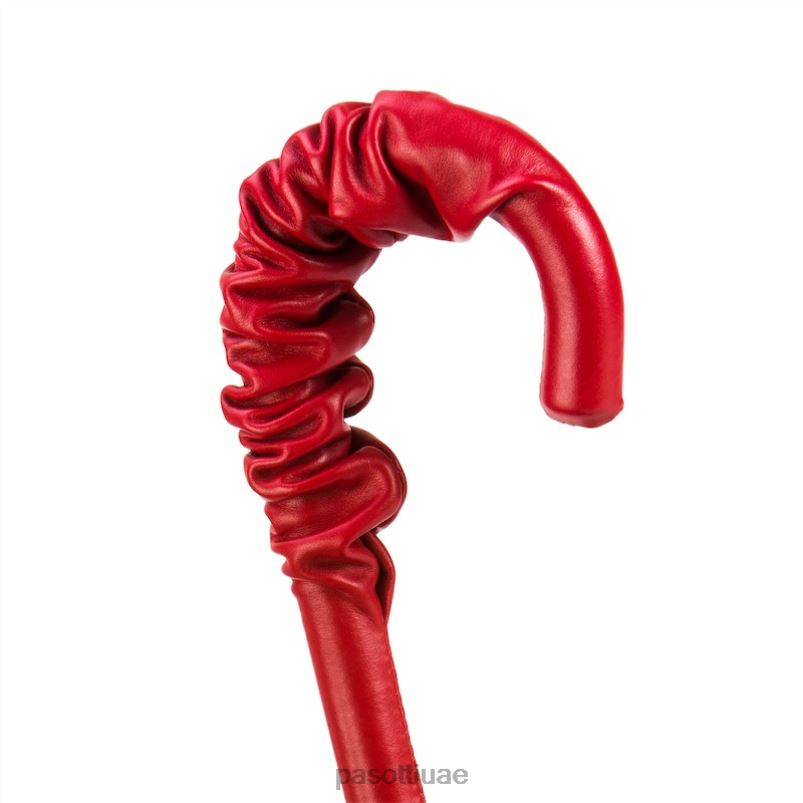 مظلة | 189n 52417-21 a35 - مظلة حمراء بطبعة جلد الفهد، قماش مزدوج PASOTTI Z446V428